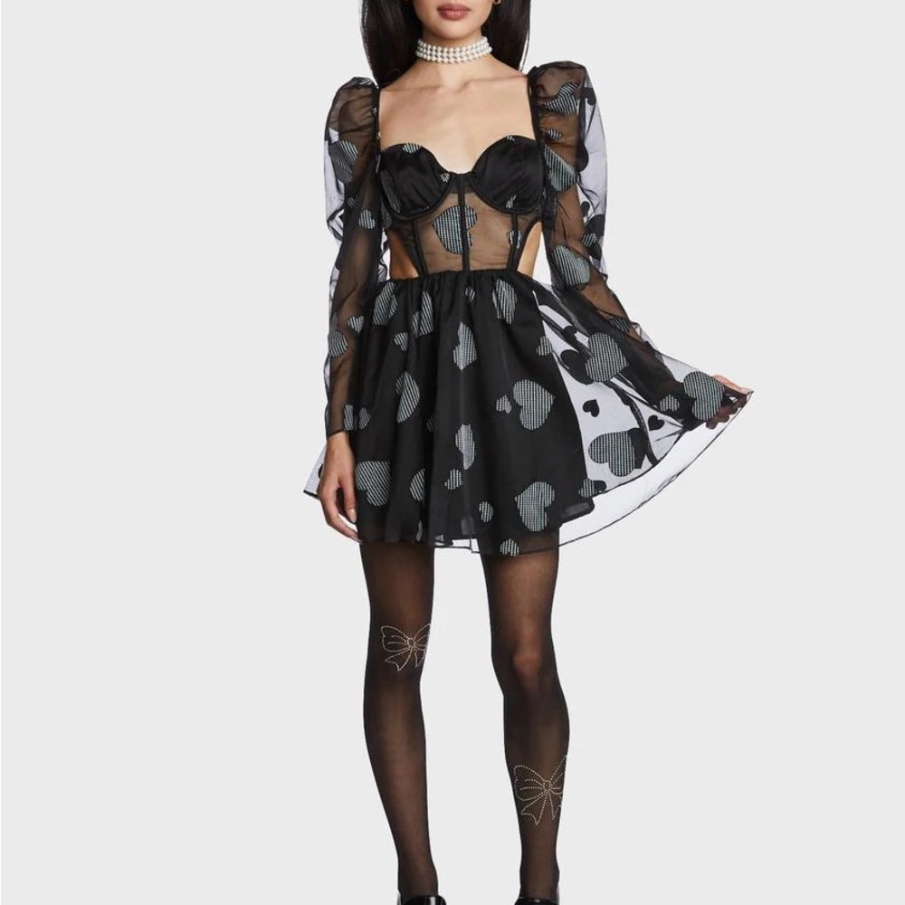 For Love and Lemons Alexandra Long Sleeve Mini Dress
